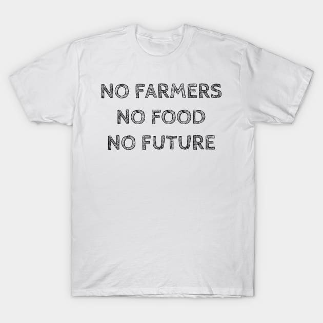 No Farmers No Food No Future T-Shirt by wanungara